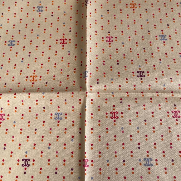 Celine Cotton Scarf – NWT – Cat & Chair Motif - Picture 8 of 9